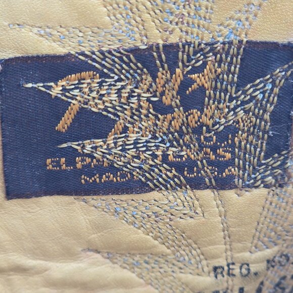 Vintage Exotic Tony Lama Python Snakeskin Men's 9 Brown Cowboy Western Boots USA - Picture 7 of 16